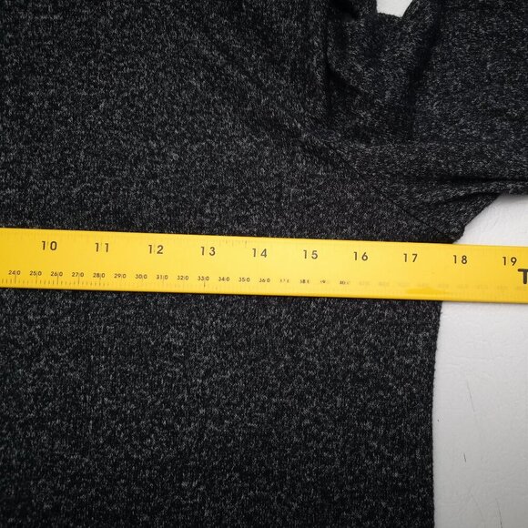 Cleo Ladies Size XS Black with Specs of Grey Lightweight Cowl Neck Sweater - Picture 7 of 9